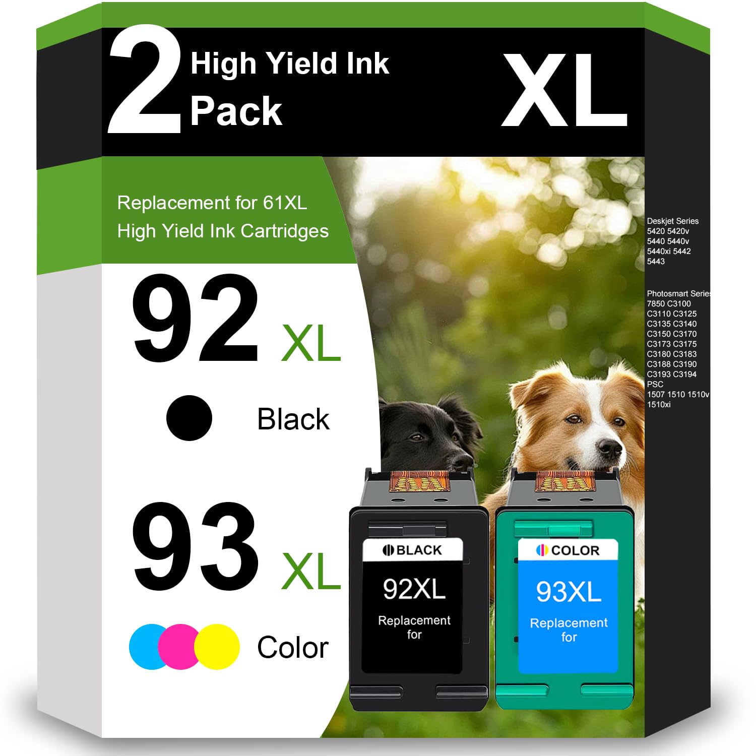 Amazon.com: OULADUN 92XL 93XL Ink Cartridges Replacement for HP 92
