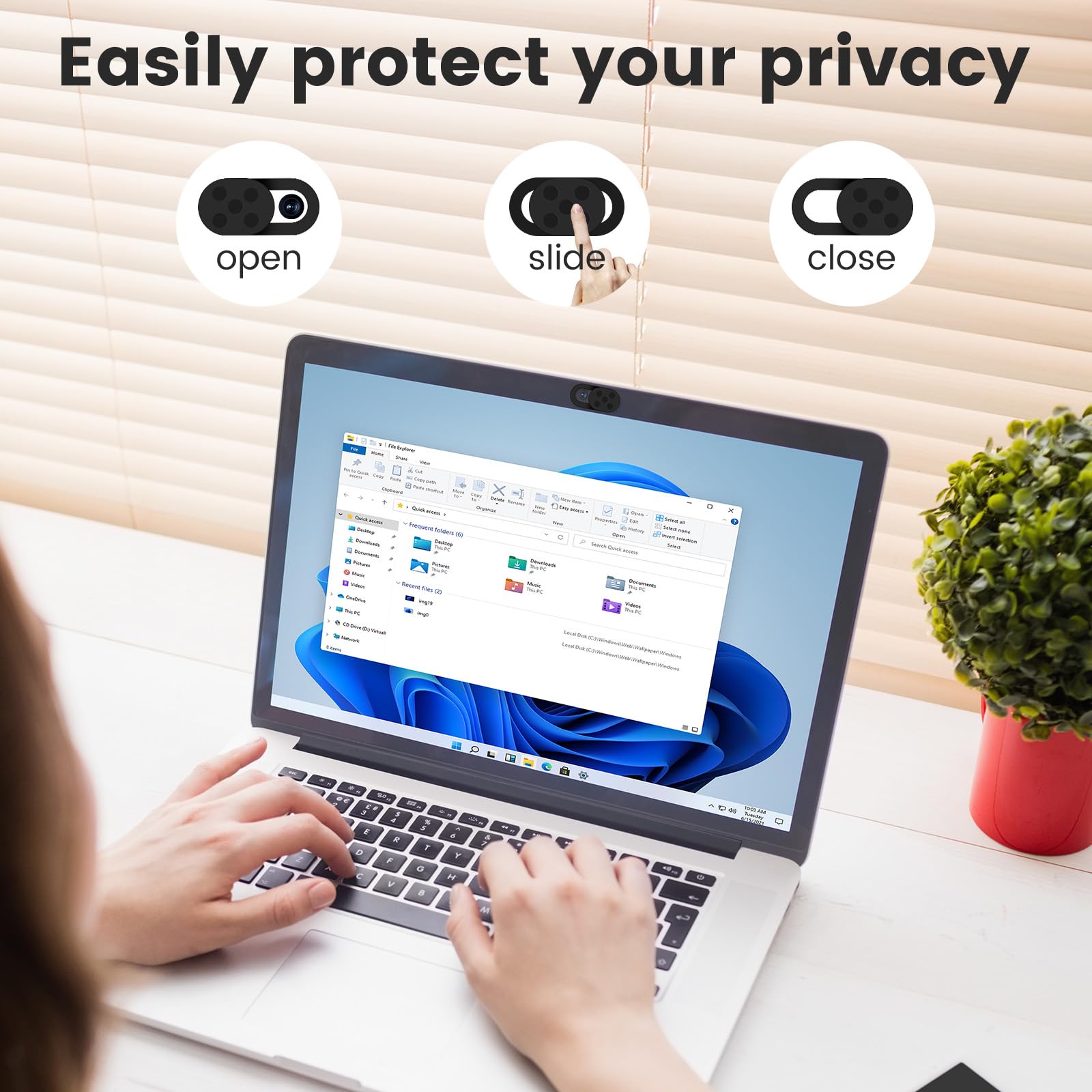 Copri Webcam (8 Pezzi) Copertura Camera Slider Proteggi Privacy Digitale per Laptop PC