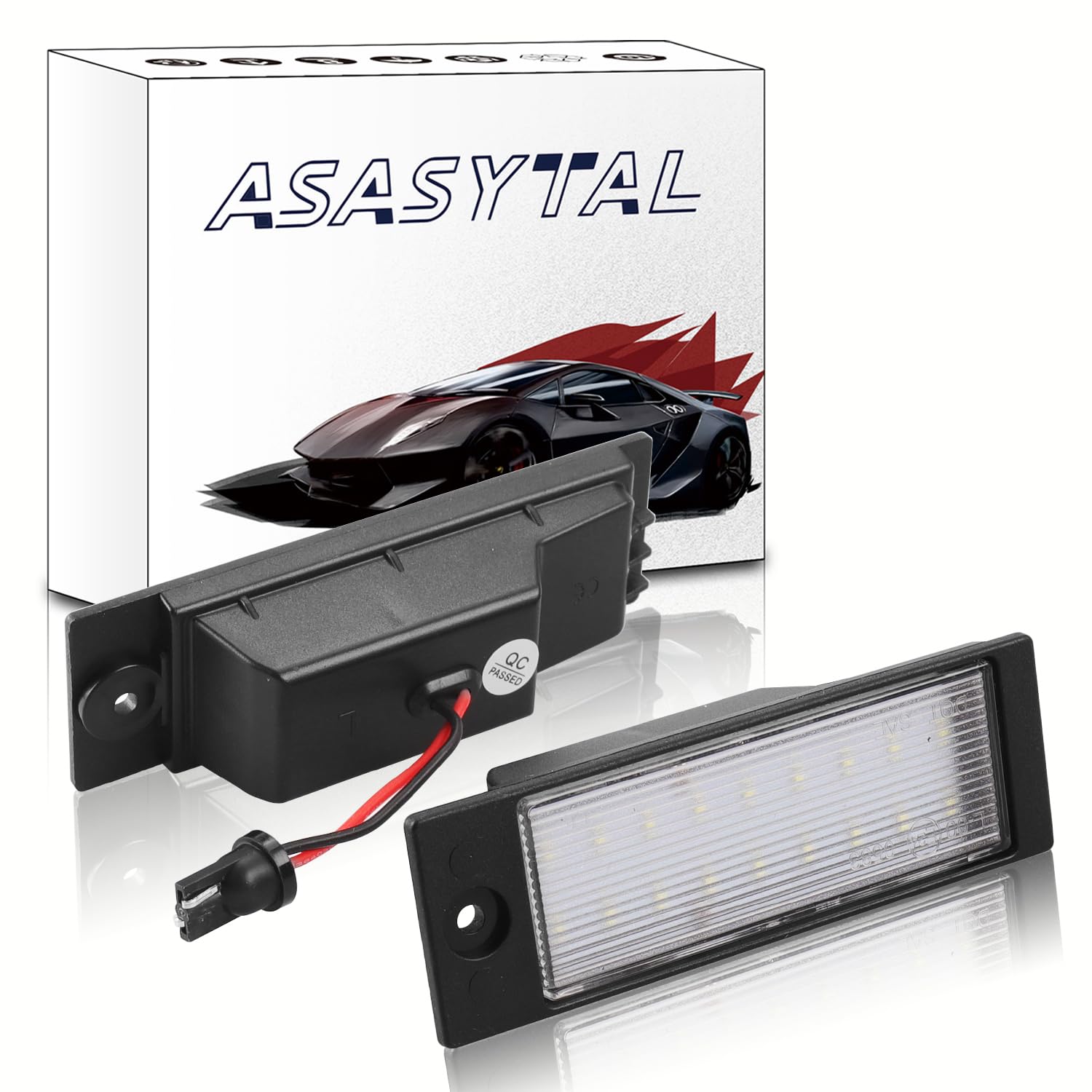 Luces LED para Matrícula, Libre de Errores Luces de Matrícula Traseras Reemplazo, SMD Blanca Brillante, Compatible con Hyundai IX35 Tucson Tyb LM, Ki-a MK4 BD K3 Forte MK3 etc,.2 Luces