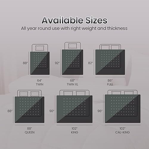 Miniatura 7 de Utopia - Edredón para cama acolchado con pestañas en las esquinas hipoalergénico con costuras en caja edredón alternativo