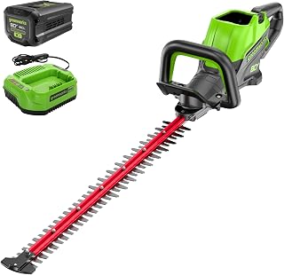 Greenworks 80V 26-Inch Brushless Cordless Hedge Trimmer Kit with 2.0Ah Battery & 2A Charger - Powerful Yard Grooming Tool