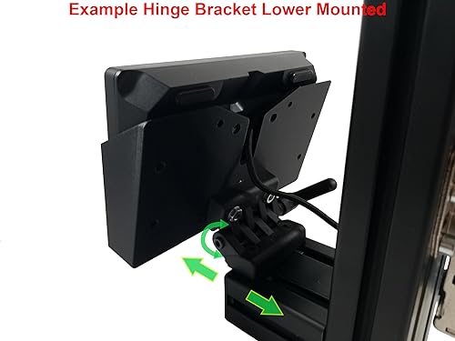 Miniatura 5 de Soporte de montaje universal y soporte con bisagras complementarias para la cubierta Elgato Stream XL de 32 teclas. Diseñado para corredores Sim,