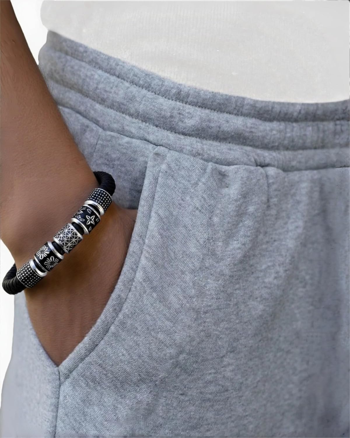 Men’s Baggy Sweatpants Wide-Leg, Elastic Drawstring Waist Casual Lounge Joggers with Deep Pockets and Cozy Fleece - Image 6