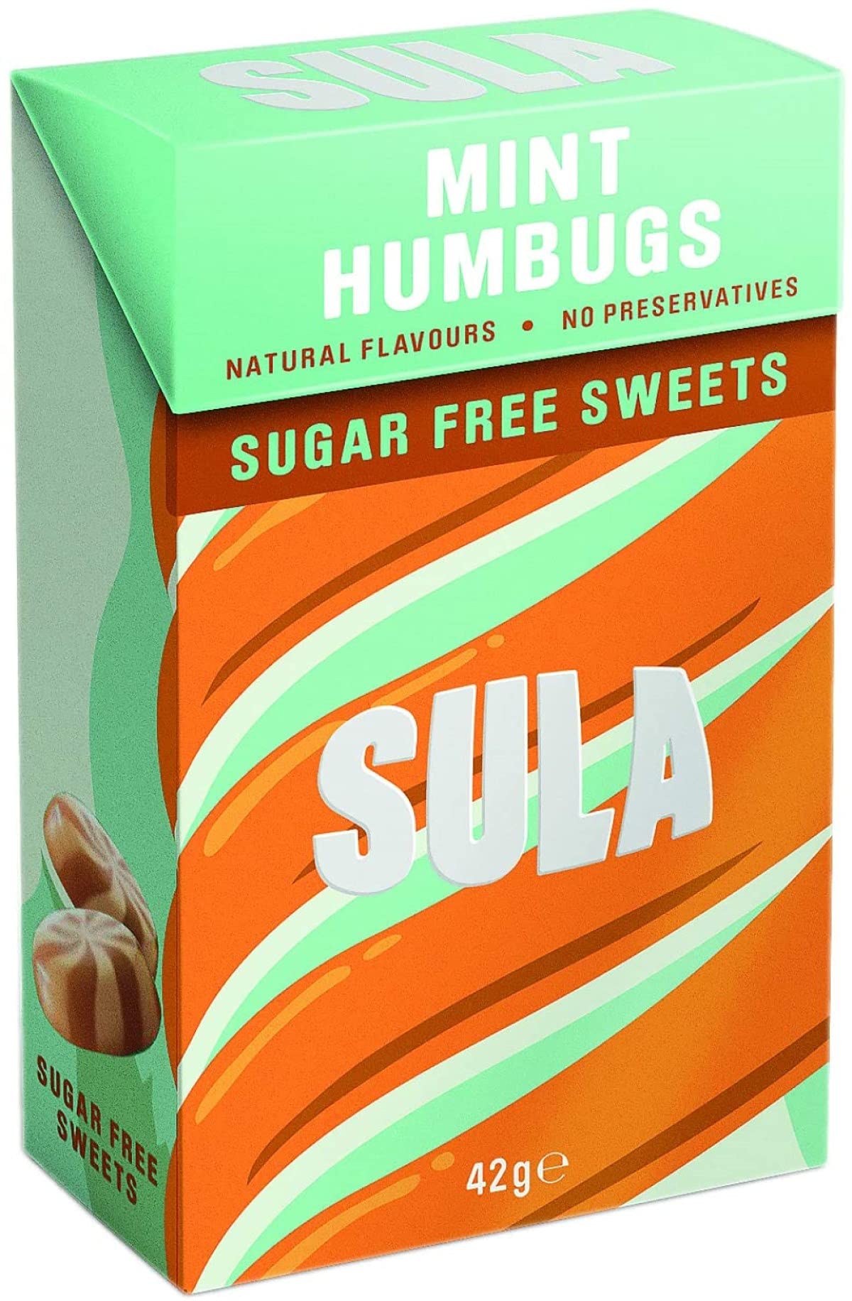 Sula Sugar Free Sweets Mint Humbug 42g