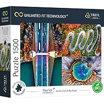 Trefl Prime – Puzzle UFT Aerial Mindblow: At the End of the Road – 1500 Elementi, Cartone più Spesso, BIO, ECO, Vista dall’alto, Collage, Intrattenimento Creativo per Adulti e Bambini Sopra i 12 Anni