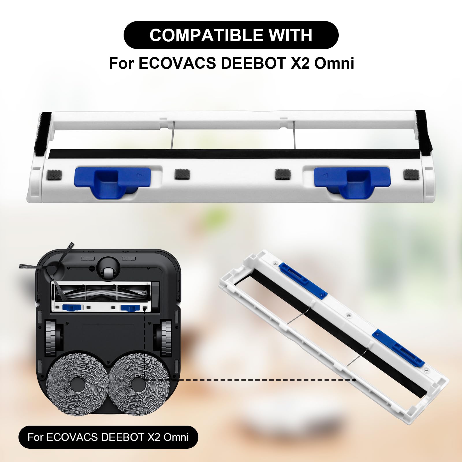 Hauptbürstenabdeckung Für ECOVACS DEEBOT X2 / X2 Omni / X2 Pro – Ersatzteil Zum Schutz Der Rollenbürste