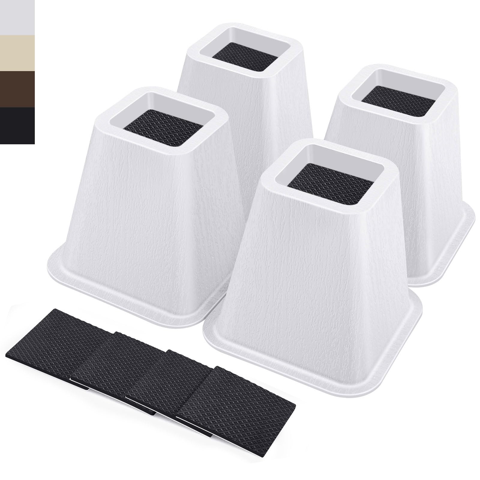 ANNKUT 6 Inch Heavy Duty Bed Risers