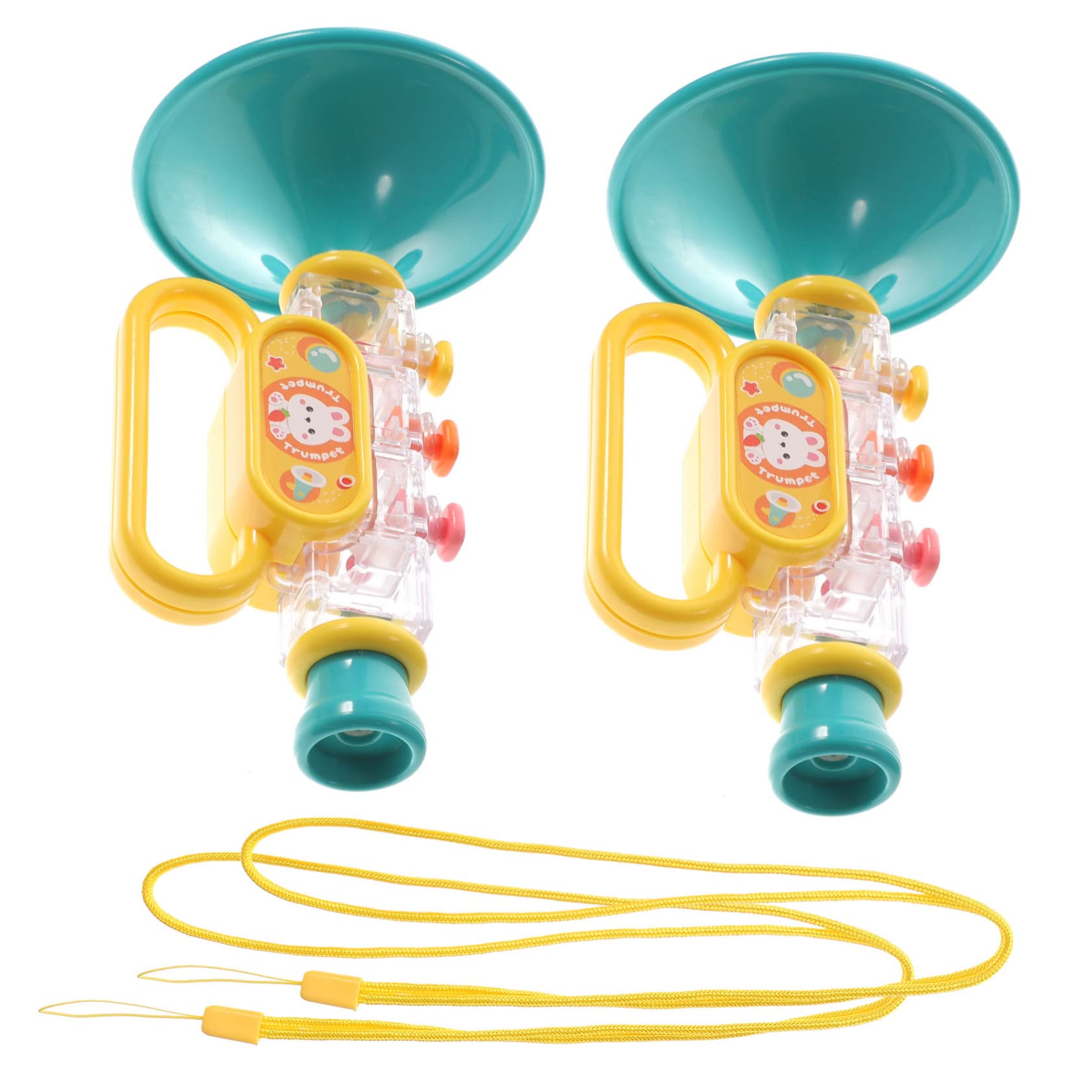 BESPORTBLE 2Pcs Trumpet for Safe Musical Instruments for Early Learning and Fun Promotes Musical Skills for