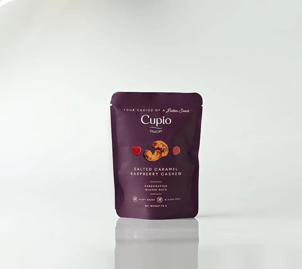 Cupio Snacks Salted Caramel Raspberry Cashew 50 Gm
