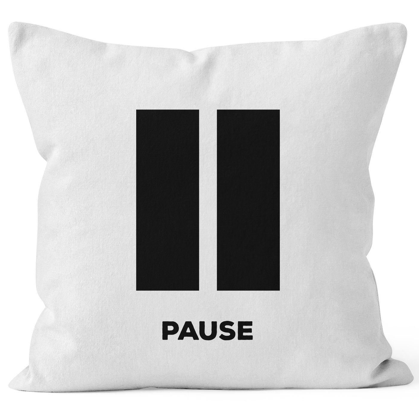 Taie d'oreiller coton Moon Works blanche pour un instant de détente