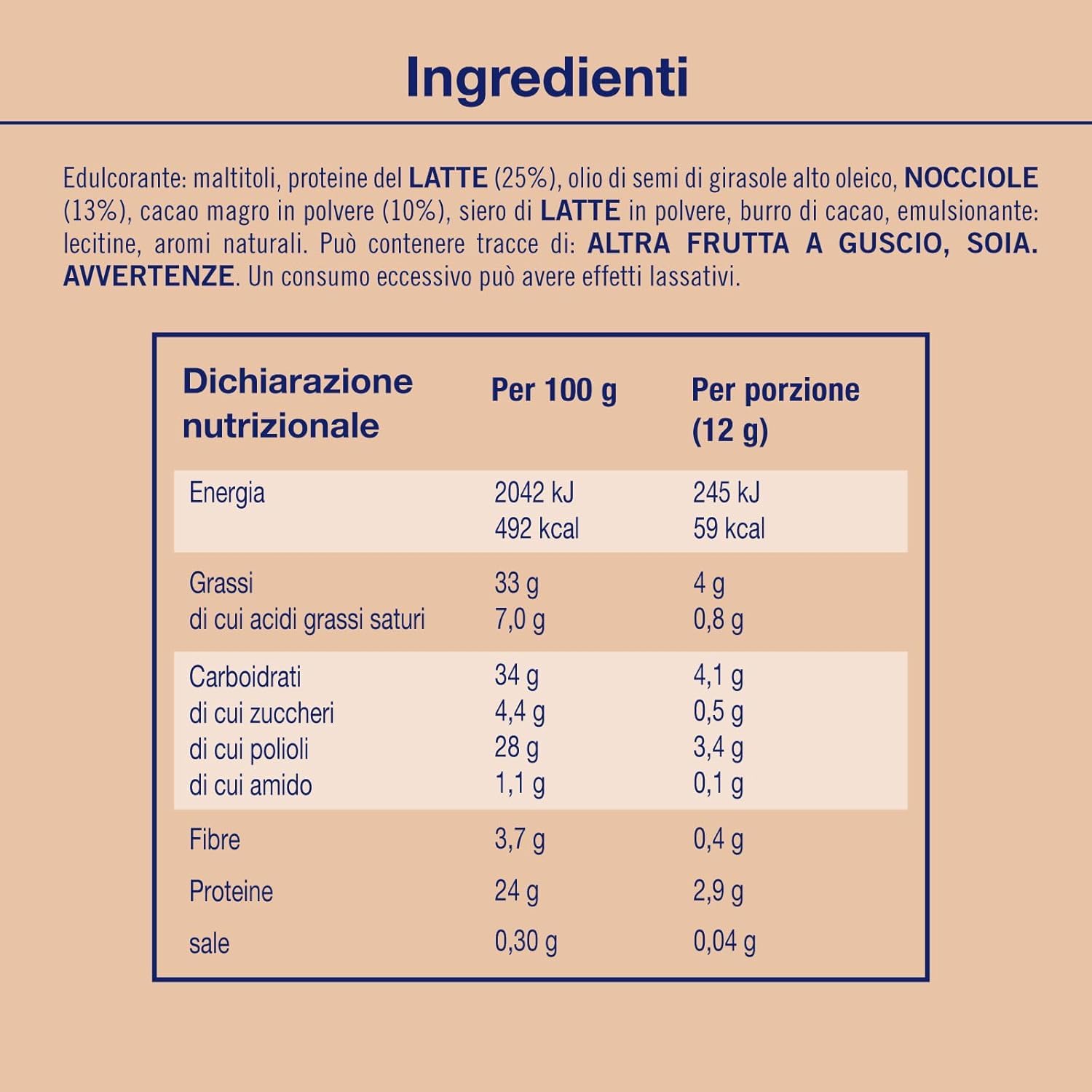 Italian Gourmet Protein Cream Keto crema proteica Nuss-Kakao 12 x 180g | Ridotto contenuto di zuccheri, senza glutine, palmölfrei, spalmabile per, Gesamtnettogewicht 2,16 kg + Kostenlos Polpa 400g