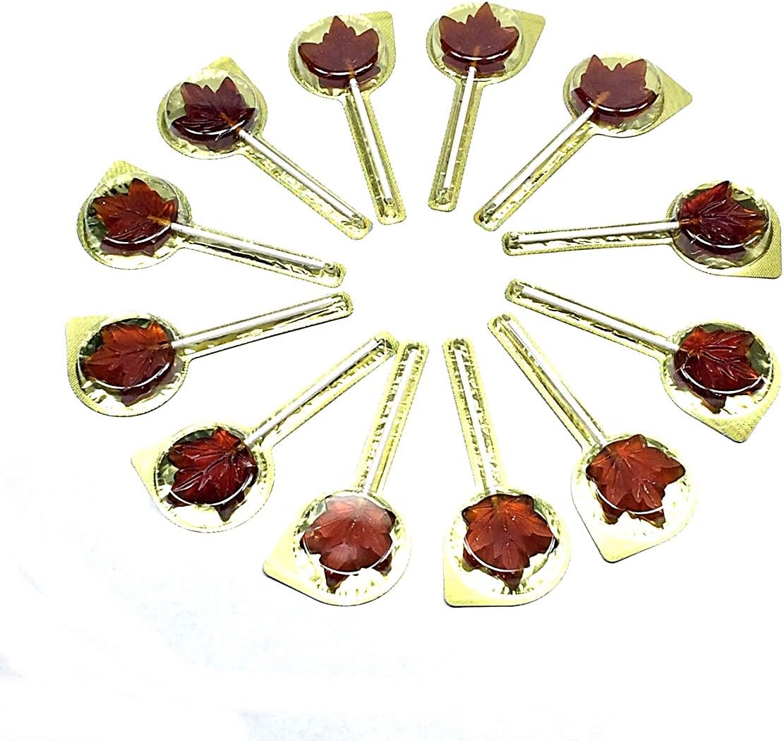 Canada True 100% Pure Maple Syrup Lollipops 12 Pieces