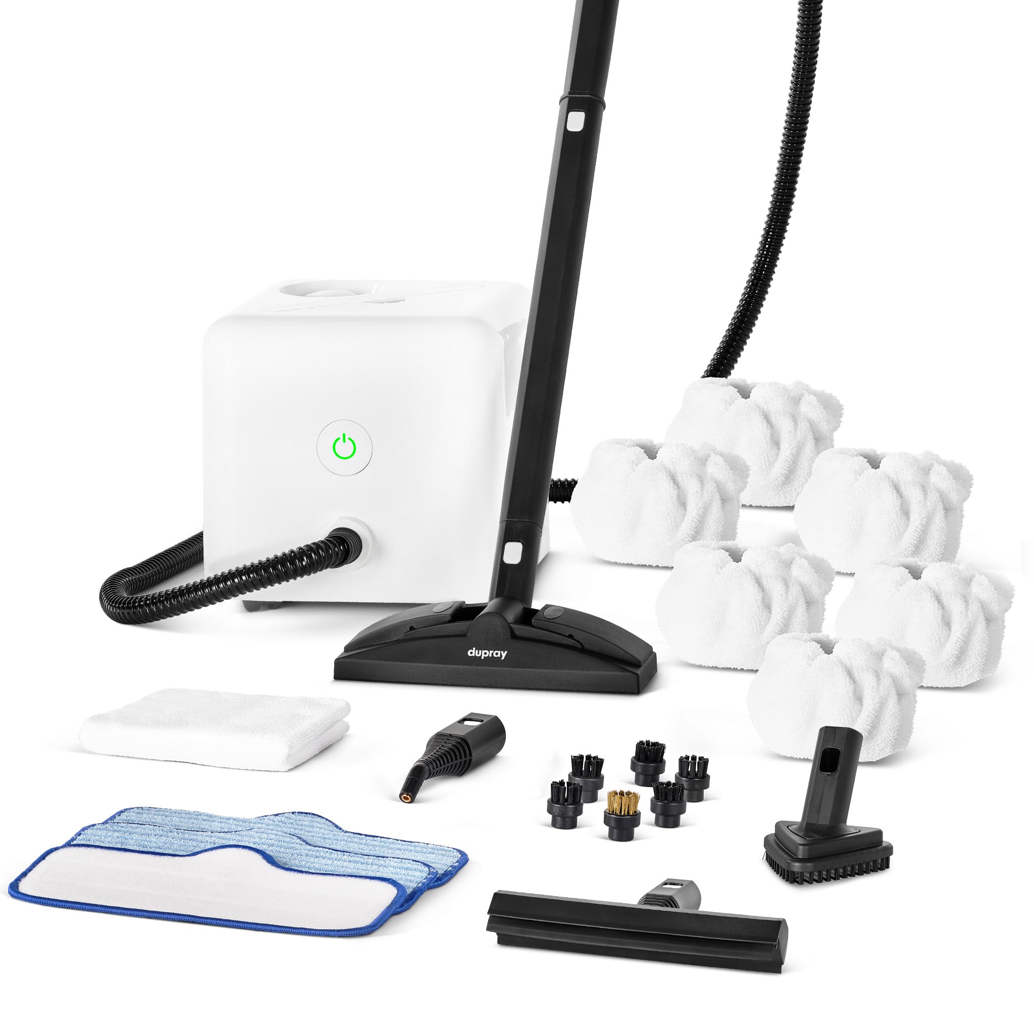 Dupray Neat Steam Cleaner with 22-Piece Accessory Kit Versatile Portable Steamer for Floors Upholstery Tiles and More removes
