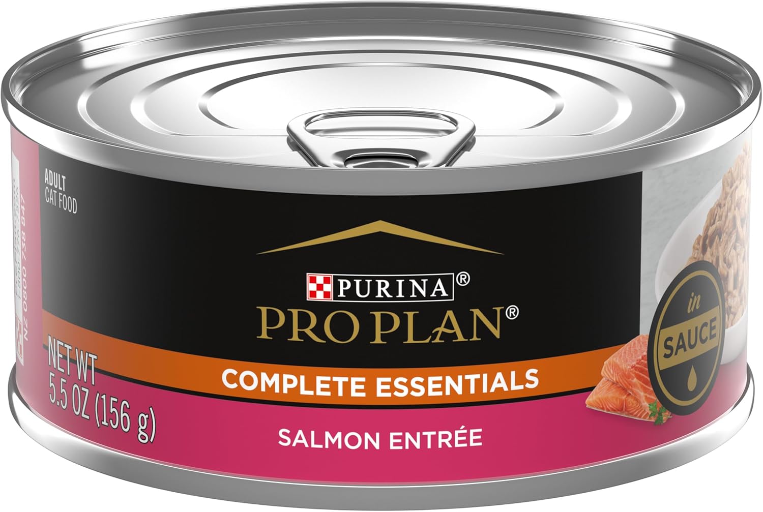 Purina Pro Plan Gravy Wet Cat Food, COMPLETE ESSENTIALS Salmon Entree in Sauce - (Pack of 24) 5.5 oz. Cans