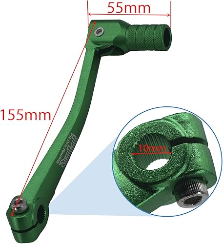 Vista 70 de Palanca de cambios de aluminio CNC, palanca de cambios de pedal plegable, apta para CRF50 XR50 XR CRF 50cc 110cc 250cc Dirt Pit Monkey Bike negro