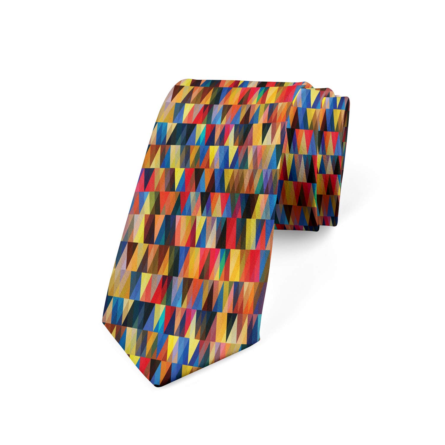 Wpamlrta Men's As Pic Tie Art Mosaic Necktie 3.7" Multicolor