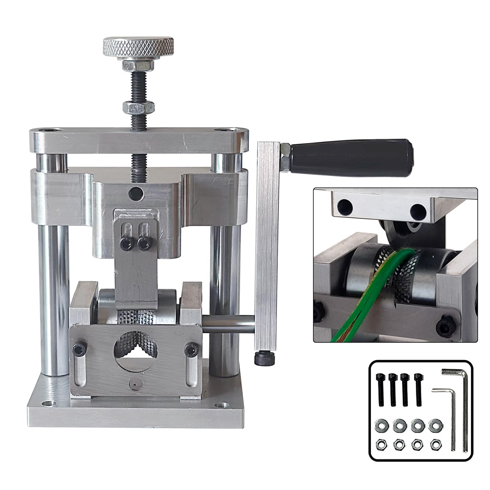 Miniature Hand Electric Drill Drive Wire Stripping Machine for Manual Stripping With Diameter of 2mm to 20mm/0.079 to 0.787" for Scrap Copper Wire