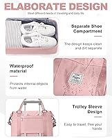 Vista 65 de Bolsa de viaje para mujer, bolsa deportiva para gimnasio, H-Negro