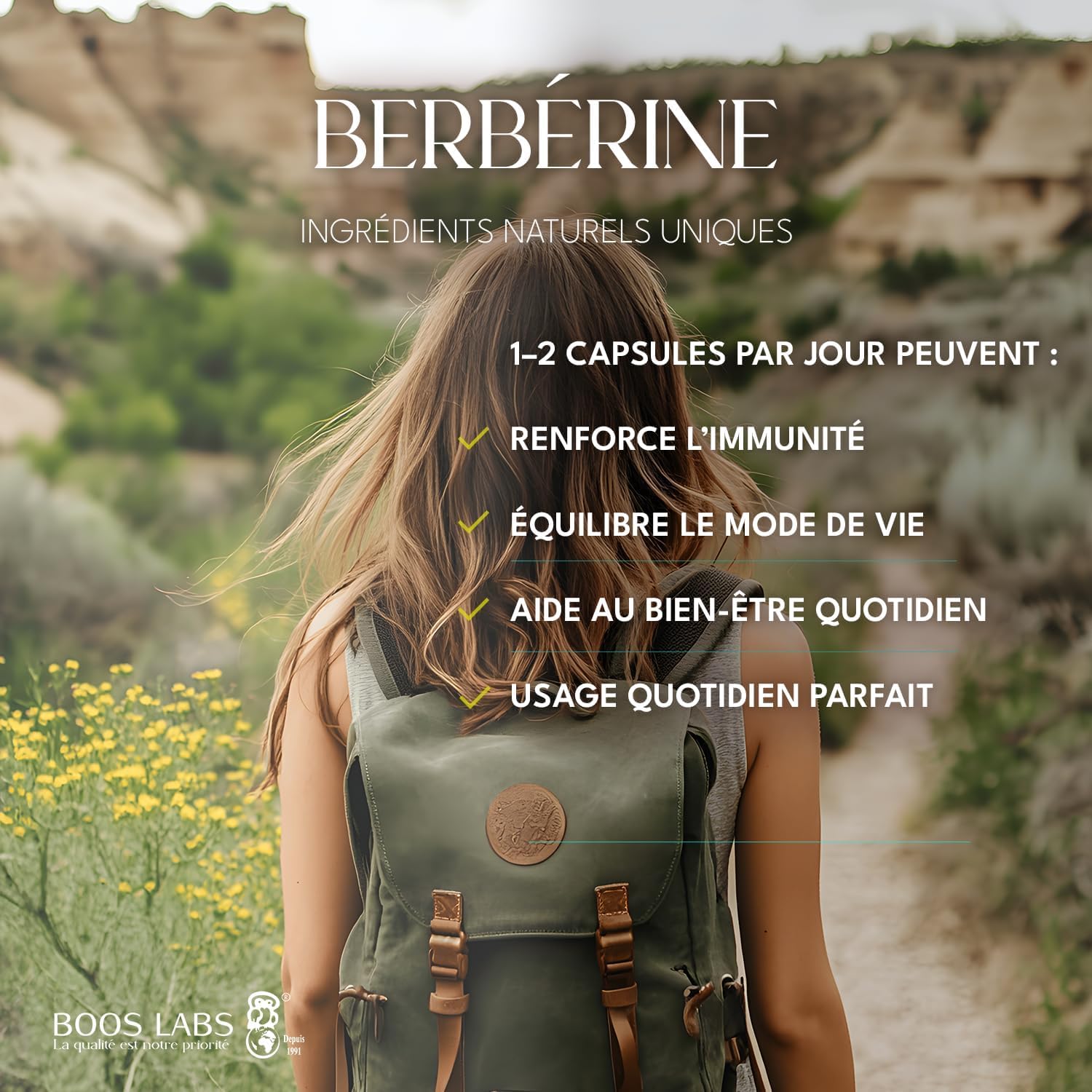 Berbérine I 1000 mg I 180 gélules végétaliennes (150 + 30 gélules supplémentaires) I Gélules de berbérine à haute dose, I 2 gélules par jour I Composition pure sans additifs dans le sachet