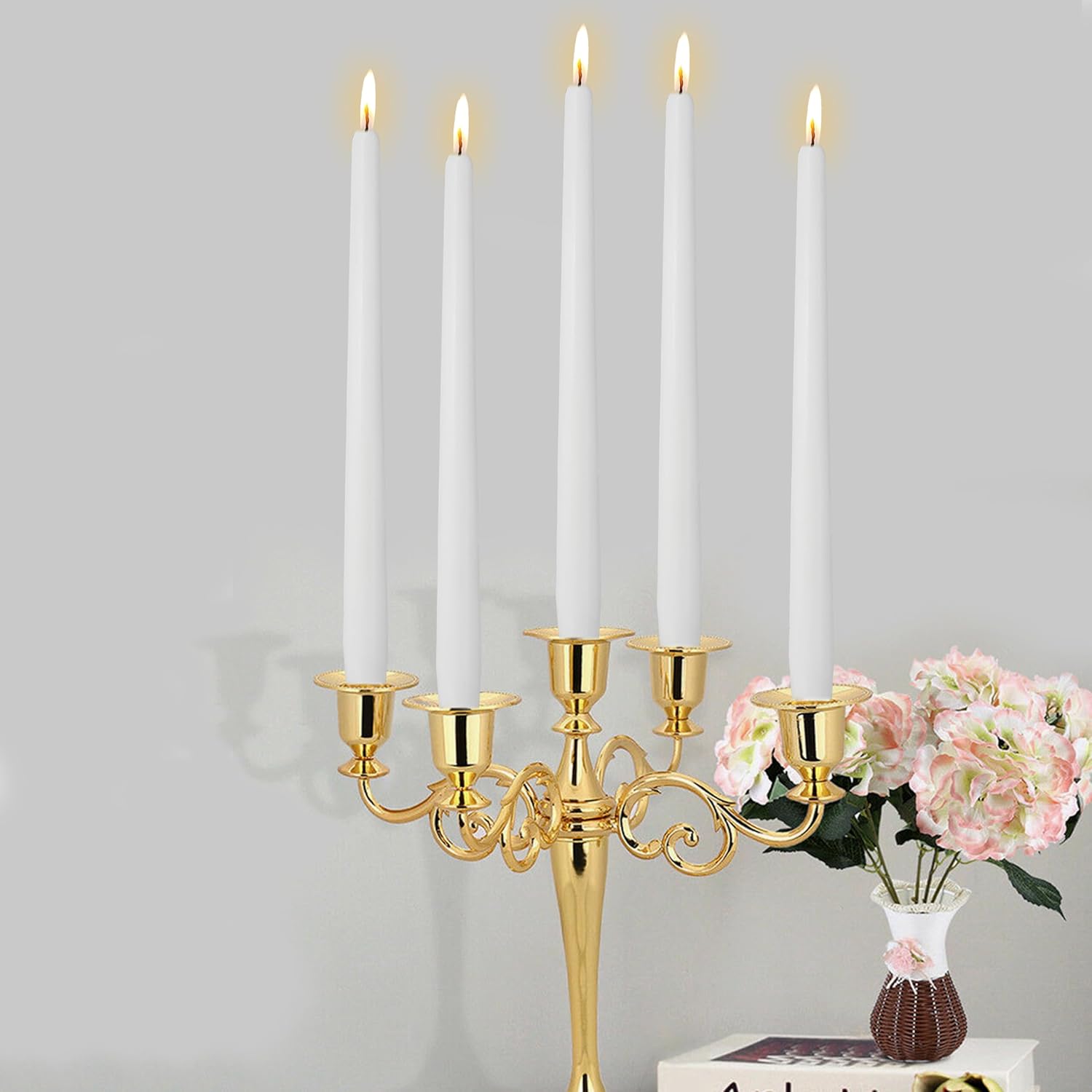 Taper Candles Unscented Candles Sticks Long Candlestick Smokeless Candle Tapered Candles for Dinner Home Décor Weddings