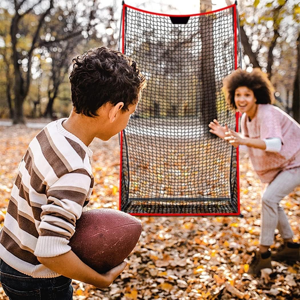 Baseball/Softball Pitching Net and Rebounder, 4 X 7FT Fielding Net Protection Screen with Bow Frame, Great for All Skill Levels