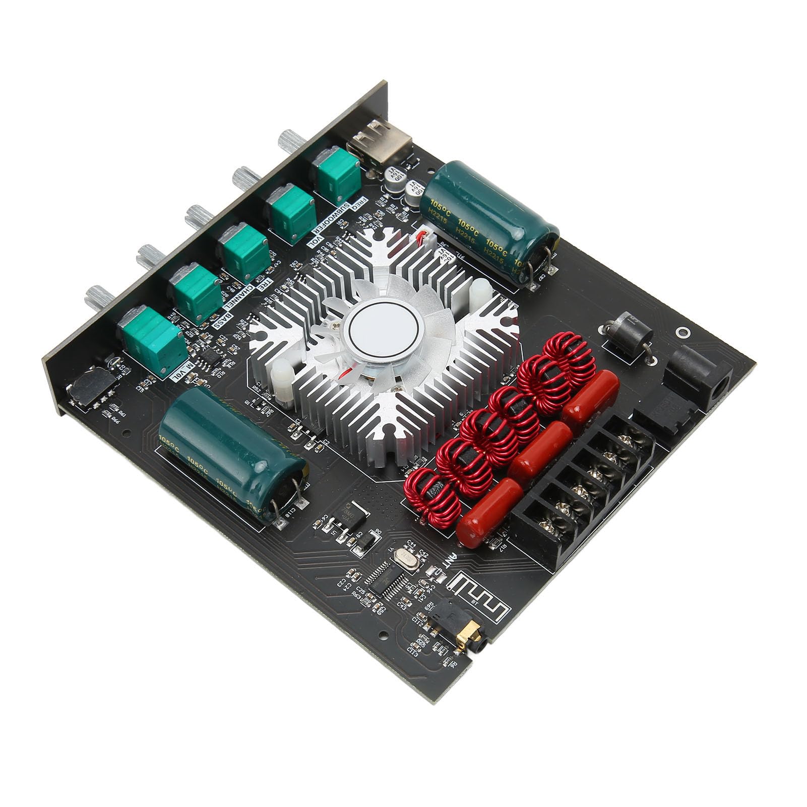 Focket Amplificador de Bluetooth 160Wx2 TDA7498E Modulo Estéreo HiFi 2.1