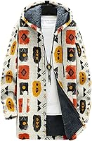 Vista 13 de MARSVOVO Aztec Ethnic - Suéter de punto para hombre, con cremallera y capucha, estilo casual, elegante, con forro polar, chaqueta de punto