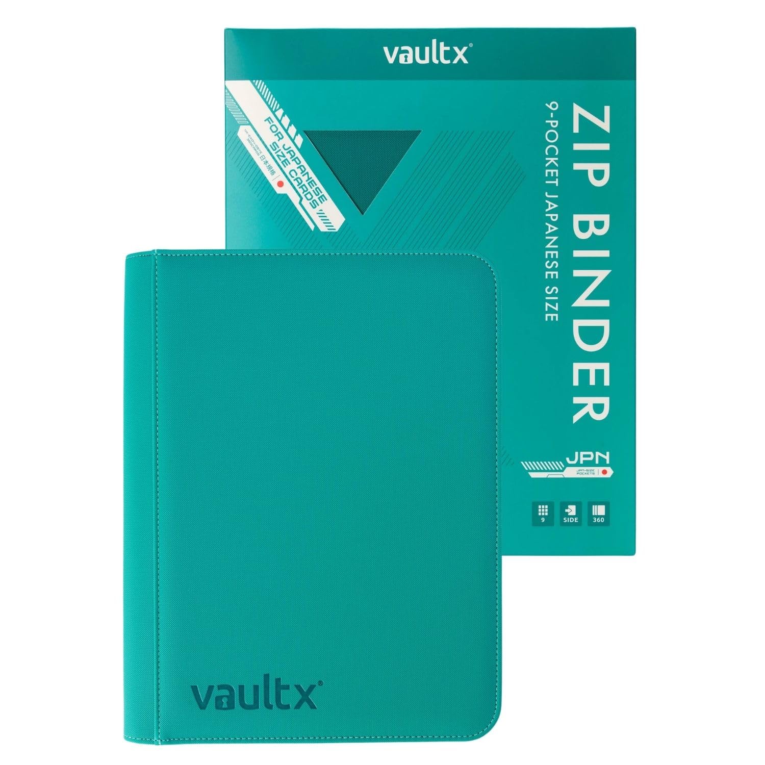 Vault X 9 Pocket Japanese Size Trading Card Binder 360 Cards (Teal)
