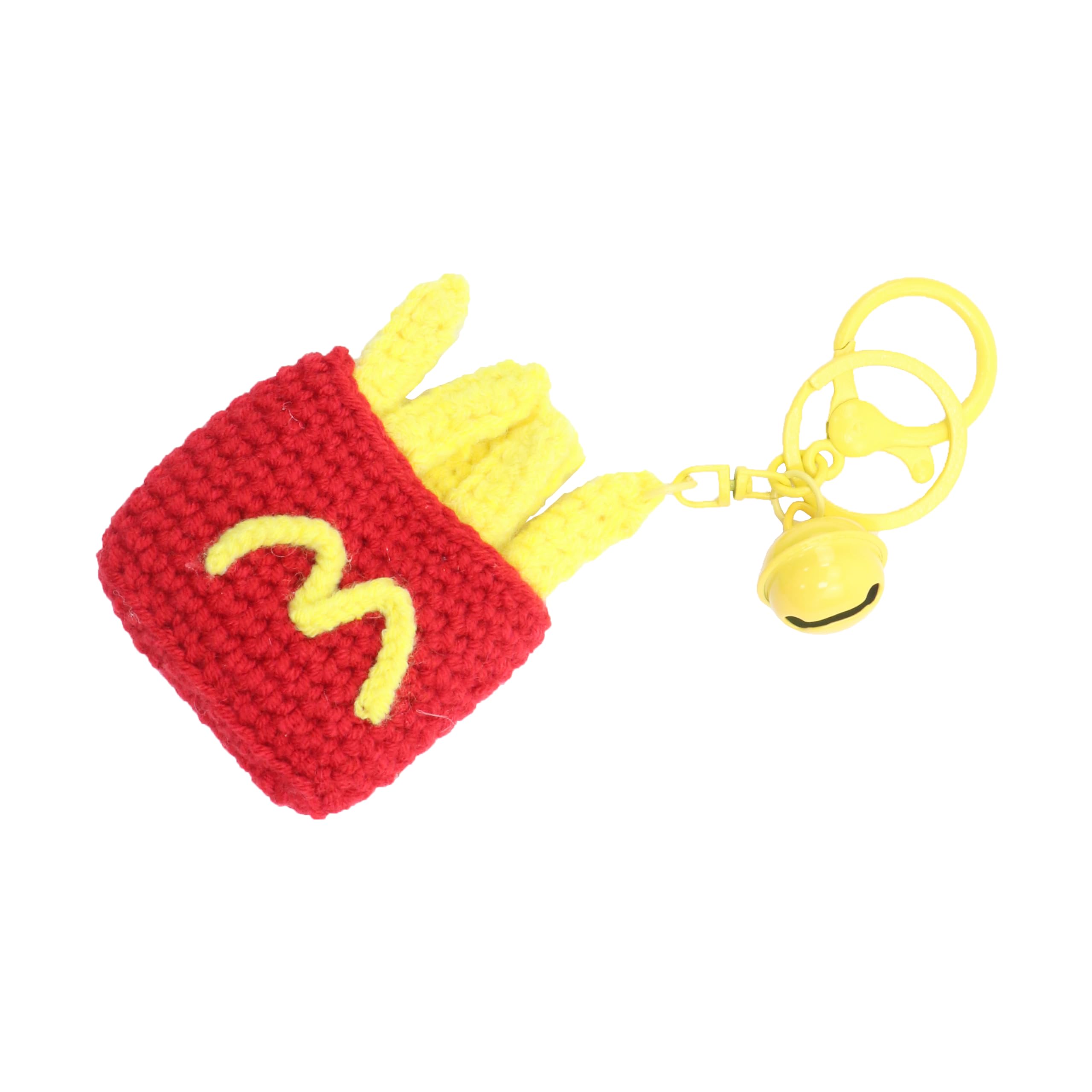 Yoofull Unisex Chips Crochet Cute Kawaii Key Chain Accessories Backpack Purse Key Charms