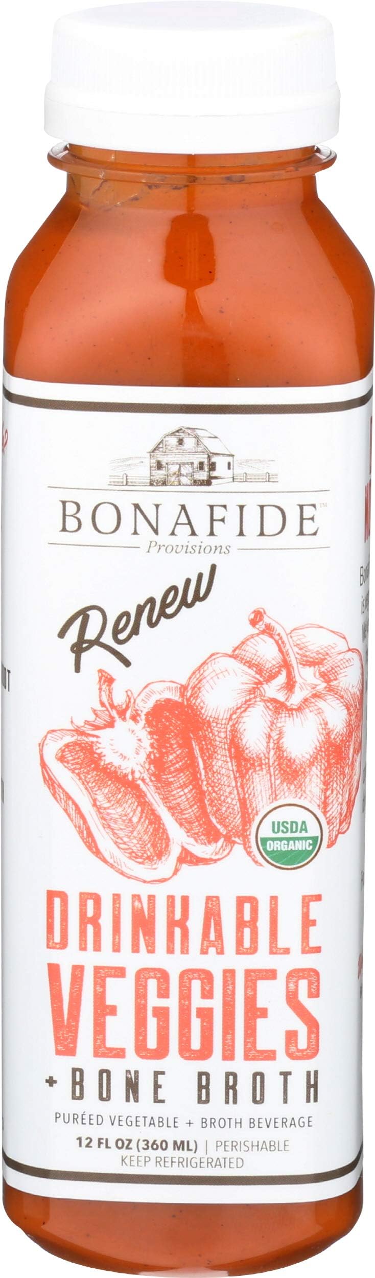Bonafide Provisions Drinkable Veggies, Renew, 12 Fluid Ounce