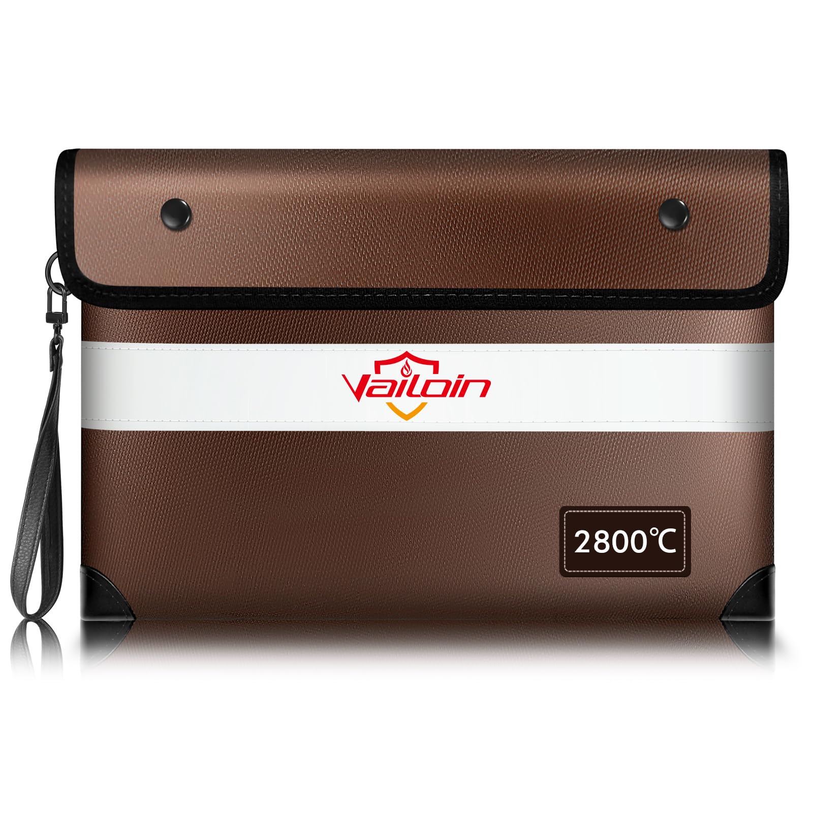 Vailoin Pochette Anti feu Résistante 2800℃ Certification UL94 V-1 Sac Ignifugé Étanche