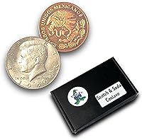 Vista 1 de Ted's Sterling Magic Scotch and Soda Centavo Genuine US Half Dollar Coin Trick (edición estándar)
