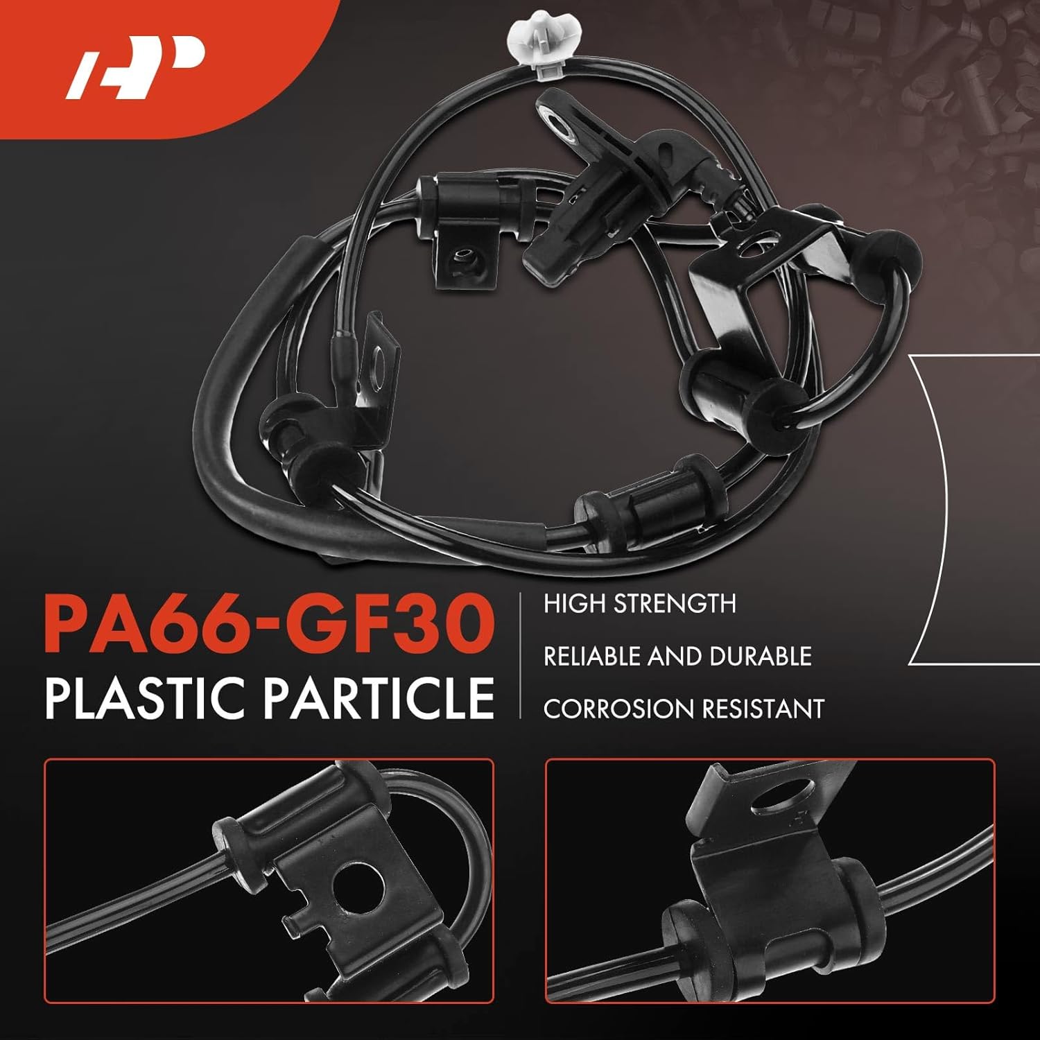 A-Premium ABS Wheel Speed Sensor Compatible with KIA Models- Sportage 2011-2016 AWD- Front & Rear, Driver and Passenger Side, 4-PC Set, Replace# 95681-2S300, 95680-2S300