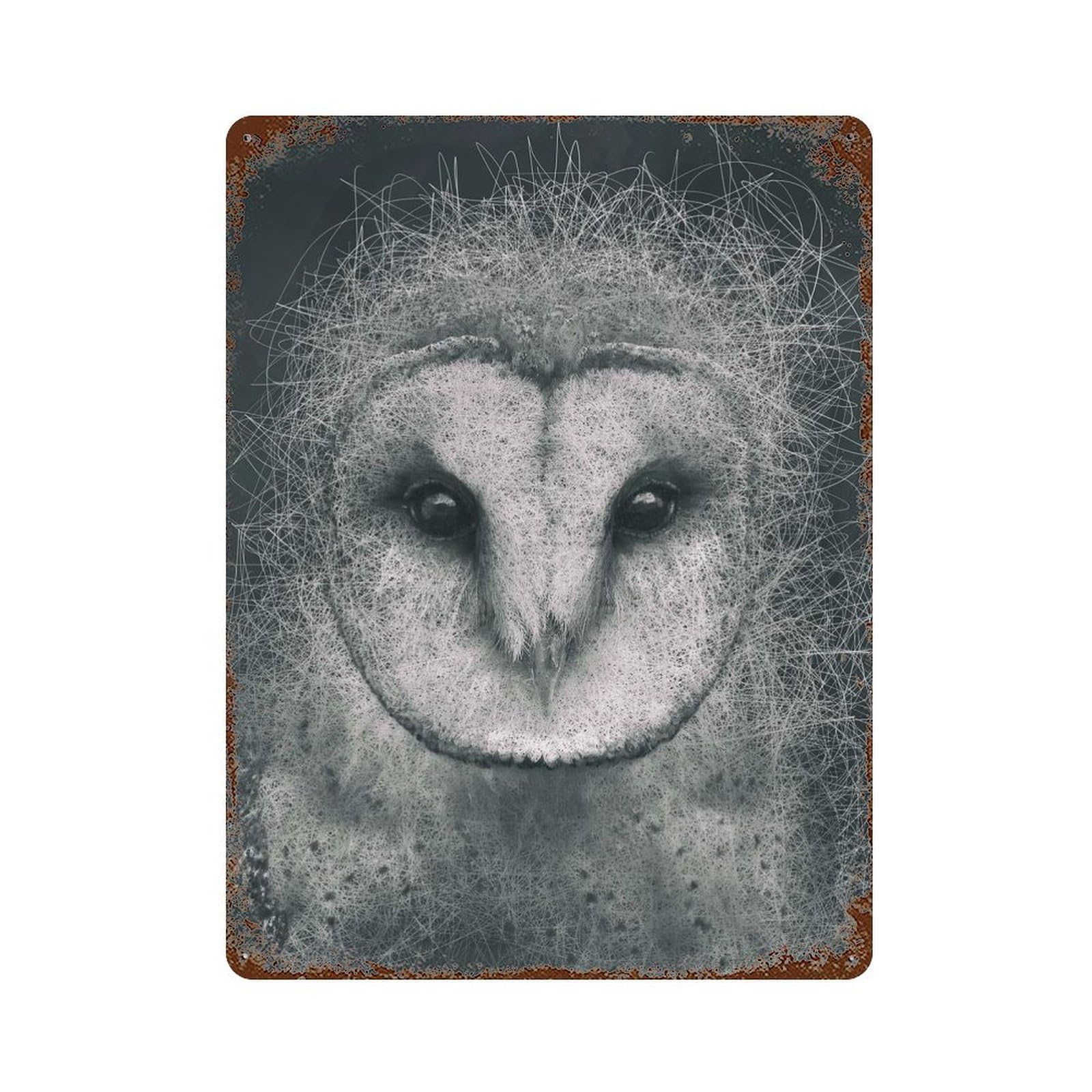 Wisdom Decorative Tin Sign 15.7"x11.8", Vintage Wall Decor for Garage, Pub Or Kitchen