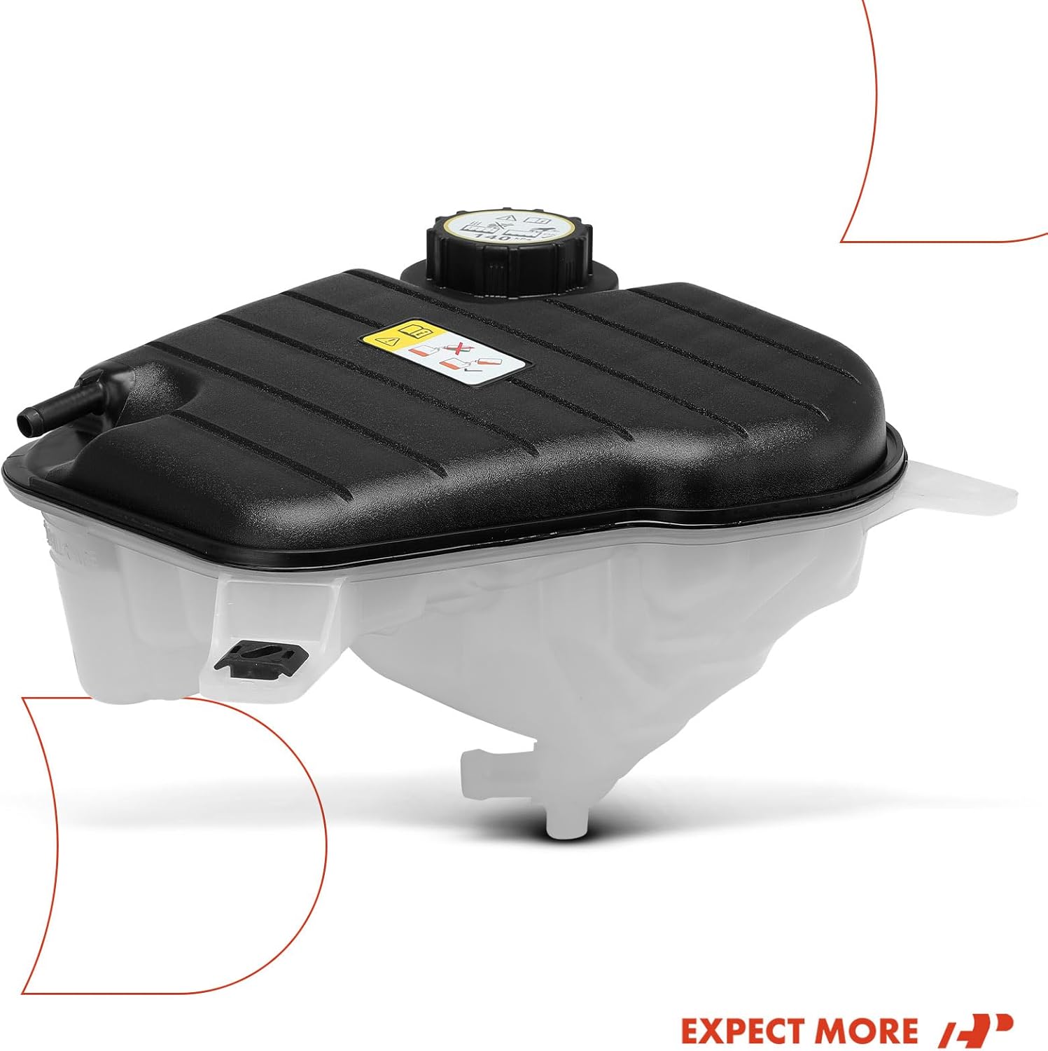 A-Premium Engine Coolant Overflow Recovery Reservoir Tank [W/Cap & Sensor] Compatible with Jaguar XF 2009-8Cyl 4.2L DOHC Supercharged, 20PSI, 2Pins