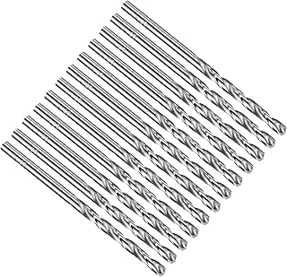 PATIKIL #29 Drill Bit, Jobber Straight Shank M2 High-Speed Steel 118° Point Tip Uncoated Bright for Stainless Steel Hard Metal - 12 Pack
