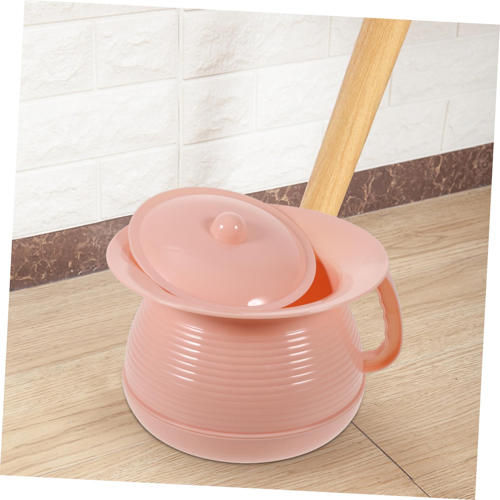 NOLITOY Urinal Portable Toilet Travel Potty Toilet Bowl Urine Storage Pot Handheld Potty Domestic Spittoon Toilet Seat Pot Urine Pot Durable Urine Pot Pink Pp
