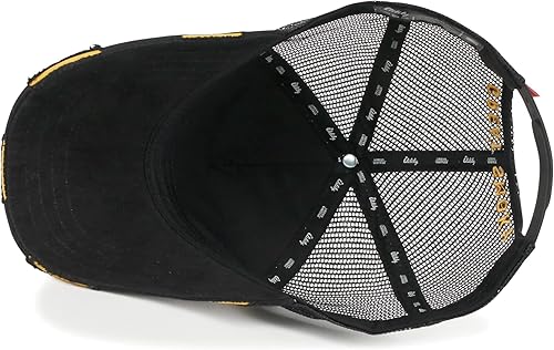 Miniatura 5 de ililily Gorra de béisbol vintage con bordado de Howels prémium