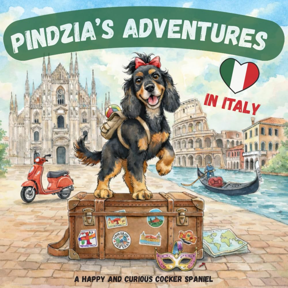 Pindzia’s Adventures: A Trip to Italy: A happy and curious cocker spaniel