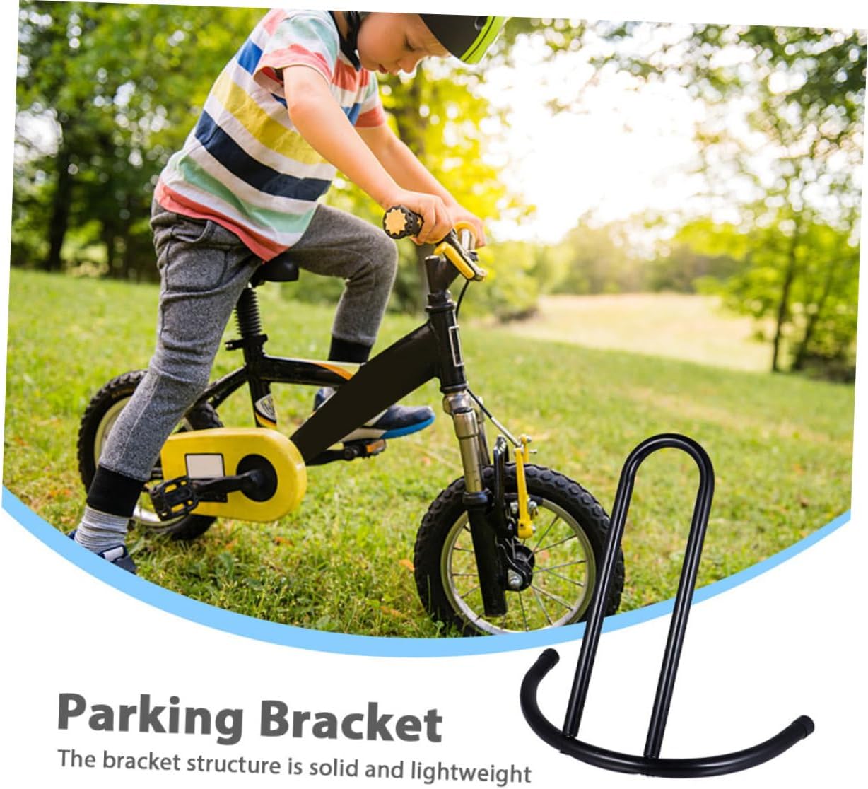 2pcs Bike Storage Rack Scooter Rack Portable Bike Parking Stand Sturdy Construction Easy Install