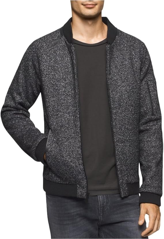 grey wool bomber jacket