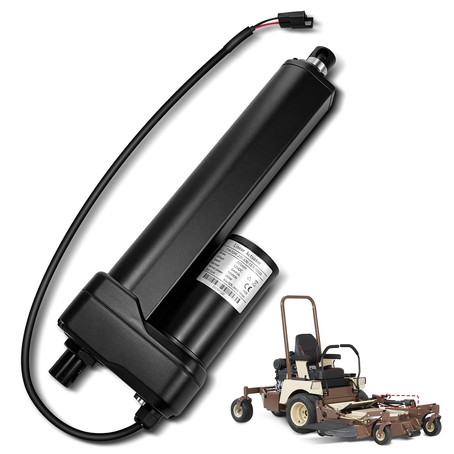 180035 Electric 12 Volt Actuator for Grasshopper Powerfold Decks, Lift Actuator Fit for Grasshopper 3348 3452 3452R 3461 3461R 3472 3472R 3552R 3561R 3572R 3661 3761R 524V-42 526V-52