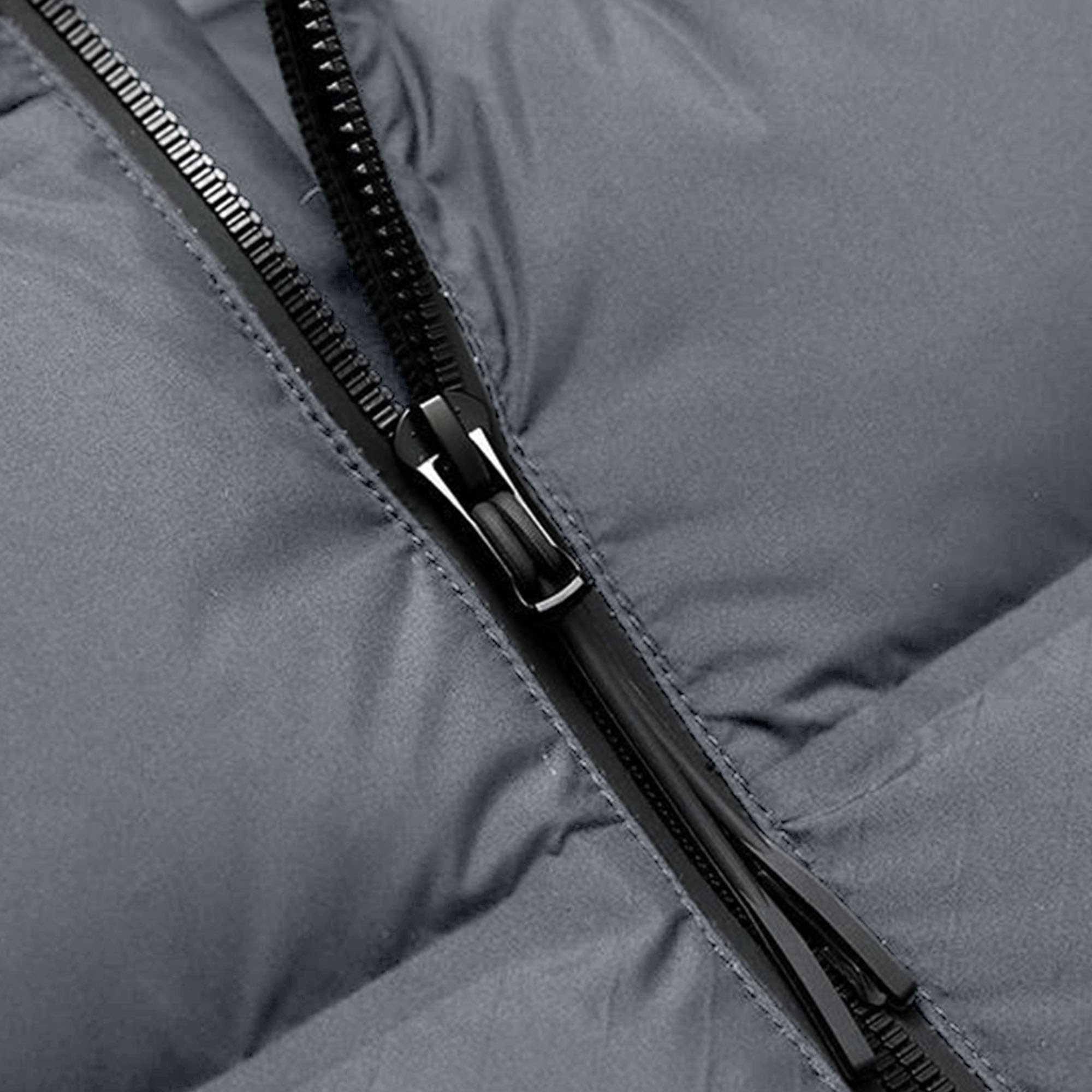 Doudoune courte à col montant pour homme - Décontractée - Chaude - Épaisse - Hiver - Fermeture éclair - Manteau d'affaires en duvet