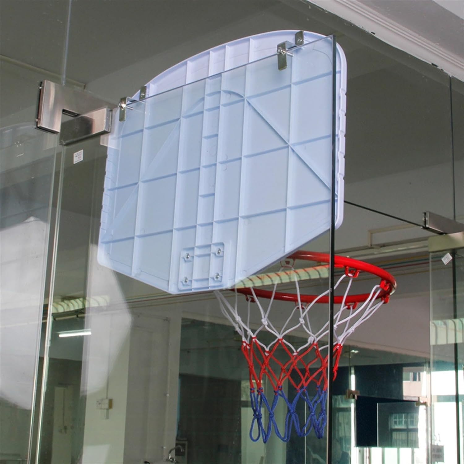 AOKLEY Portable Shoot at The Basket Frame Hanging Basketball Board, Indoor and Outdoor Portable Basketball Rack, Rebound Sports Basketball
