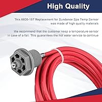 Vista 6 de Sensor de temperatura de spa 6600-167 de repuesto para sensor de temperatura Sundance Spa, con conectores de extremo de caja, también apto