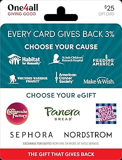 One4all Giving Good Hope Physical Gift Card - $25