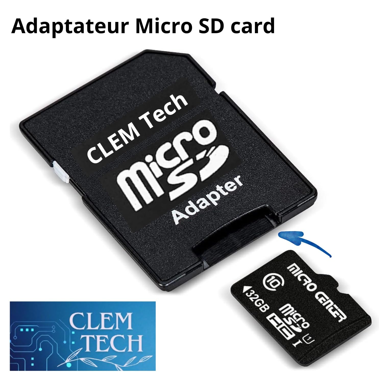 Adaptateur Carte SD Lot de 2 - Lecteur de Cartes Mémoires Universel