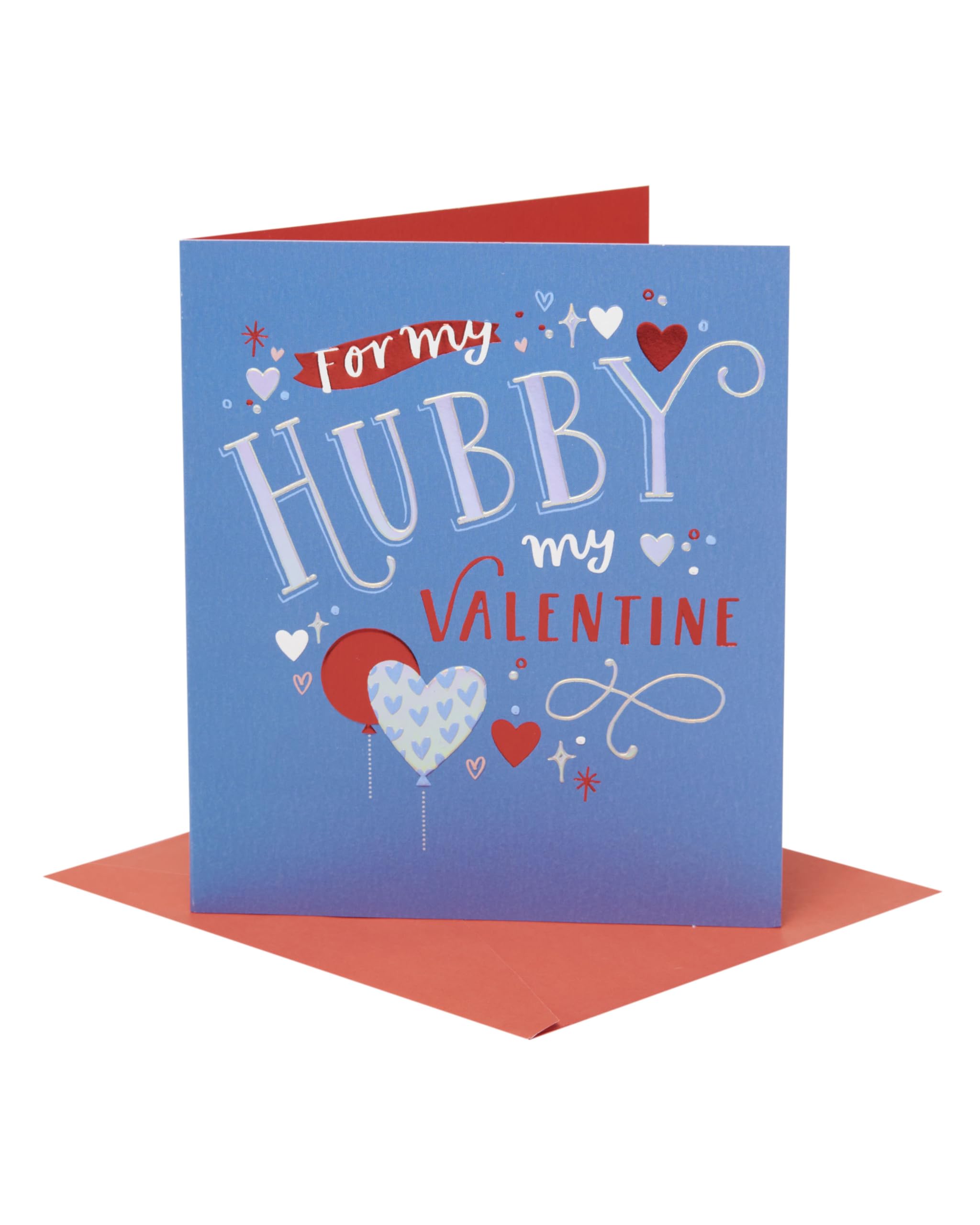 UK Greetings | Valentine's Day Card for Husband | I Love You Presents | Him, Boys, Men | Beautiful Design | With Envelope | 178mm x 273mm