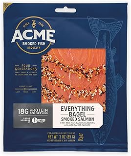 Acme Smoked Fish Everything Bagel Cold Smoked Atlantic Salmon, 3 OZ