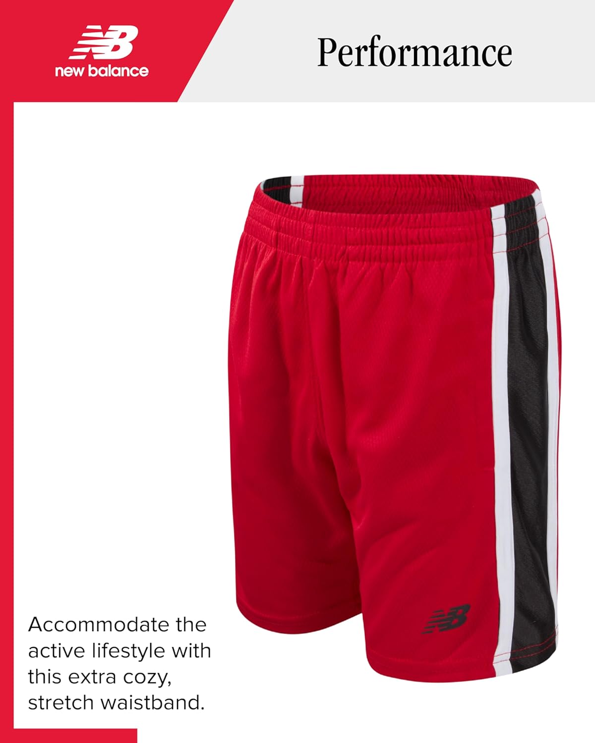 New Balance Boys Athletic Shorts Set - 2 Piece Cotton Blend Jersey Shirt and Active Basketball Shorts for Boys - Image 5